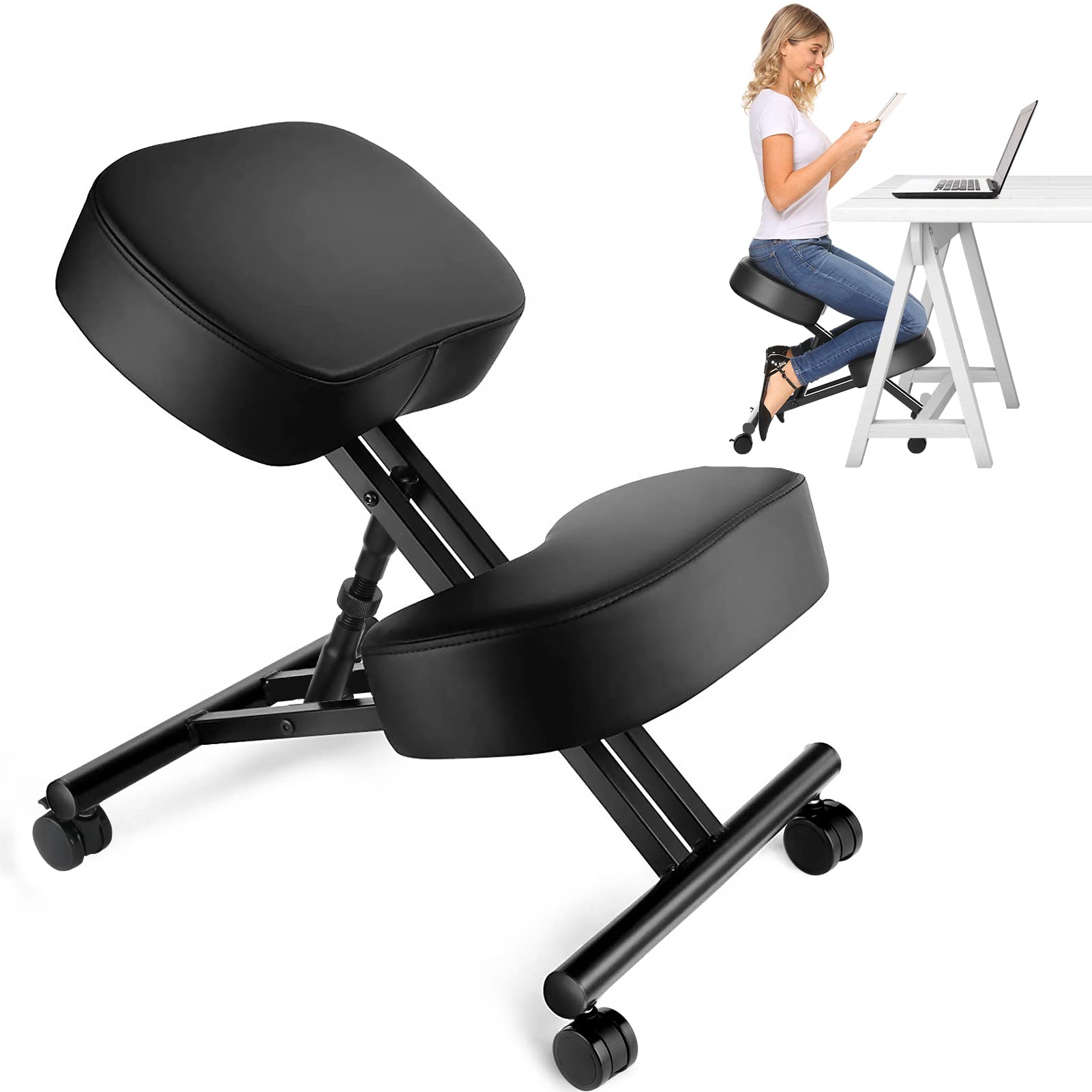 Chairs - كرسي للركوع مريح للمكتب، مقعد قابل
