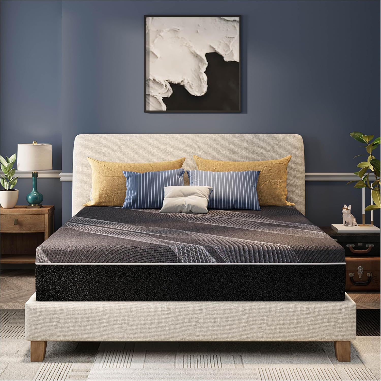 Memory Foam Mattress In A Box Queen - مرتبة كوين مقاس 12 بوصة، مرتبة