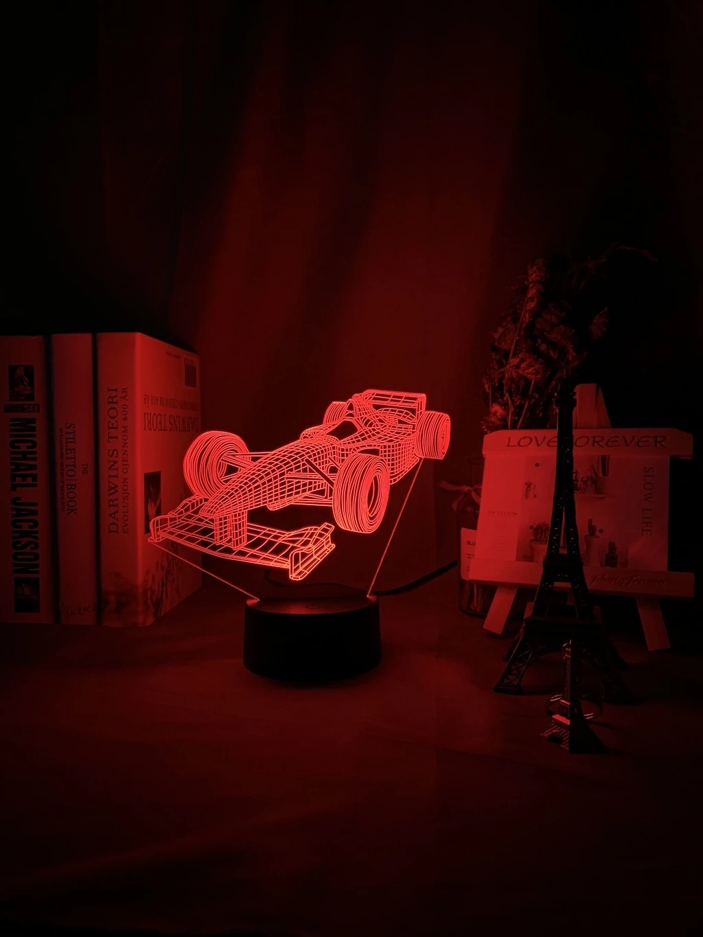F1 صيغة 1 سباق السيارات ثلاثية - مراجعة Floating Nightstand With Led Light وسعره