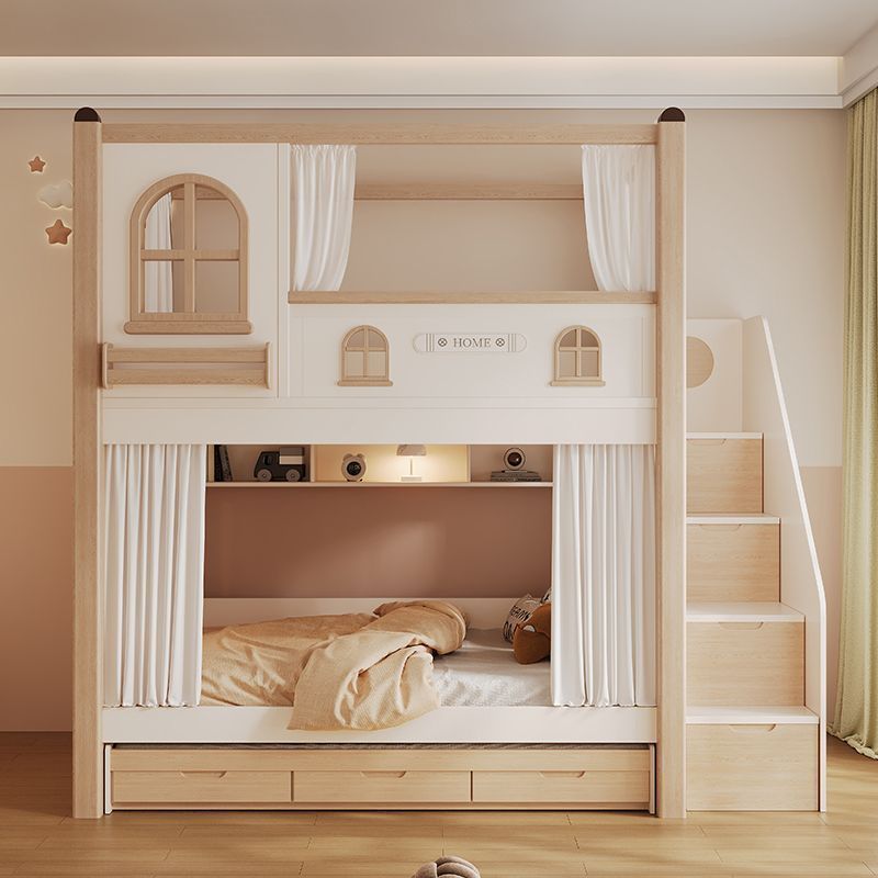 سرير أطفال بطابقين مع زحليقة و - مراجعة Bunk Bed With Stairs And Slide وسعره