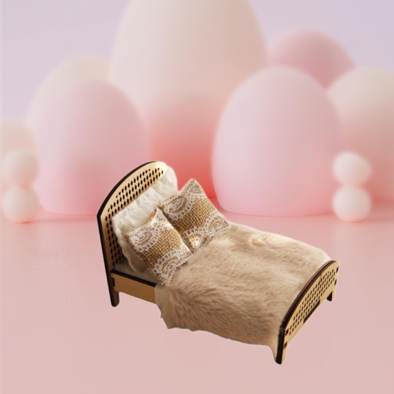 سرير مزدوج مصغر لبيت الدمى بمق - مراجعة Bedroom Furniture وسعره