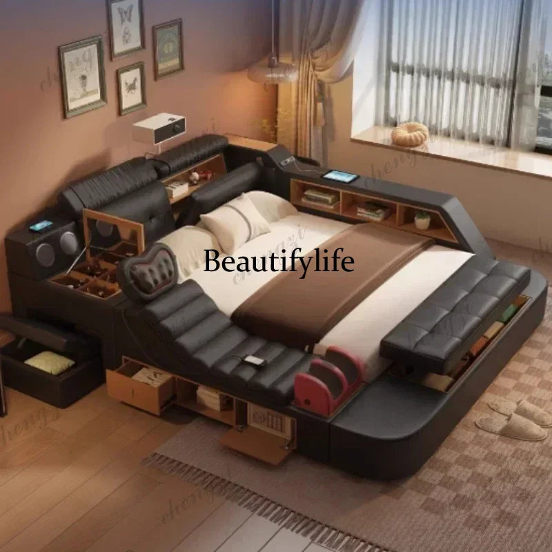سرير مزدوج أسود مقاس كينج A182 - مراجعة King Size Bed Frame With Storage Drawers وسعره