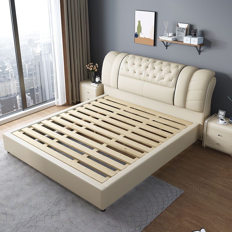طقم أثاث غرفة نوم، سرير جلدي ب - مراجعة King Size Bed Frame With Storage Drawers وسعره
