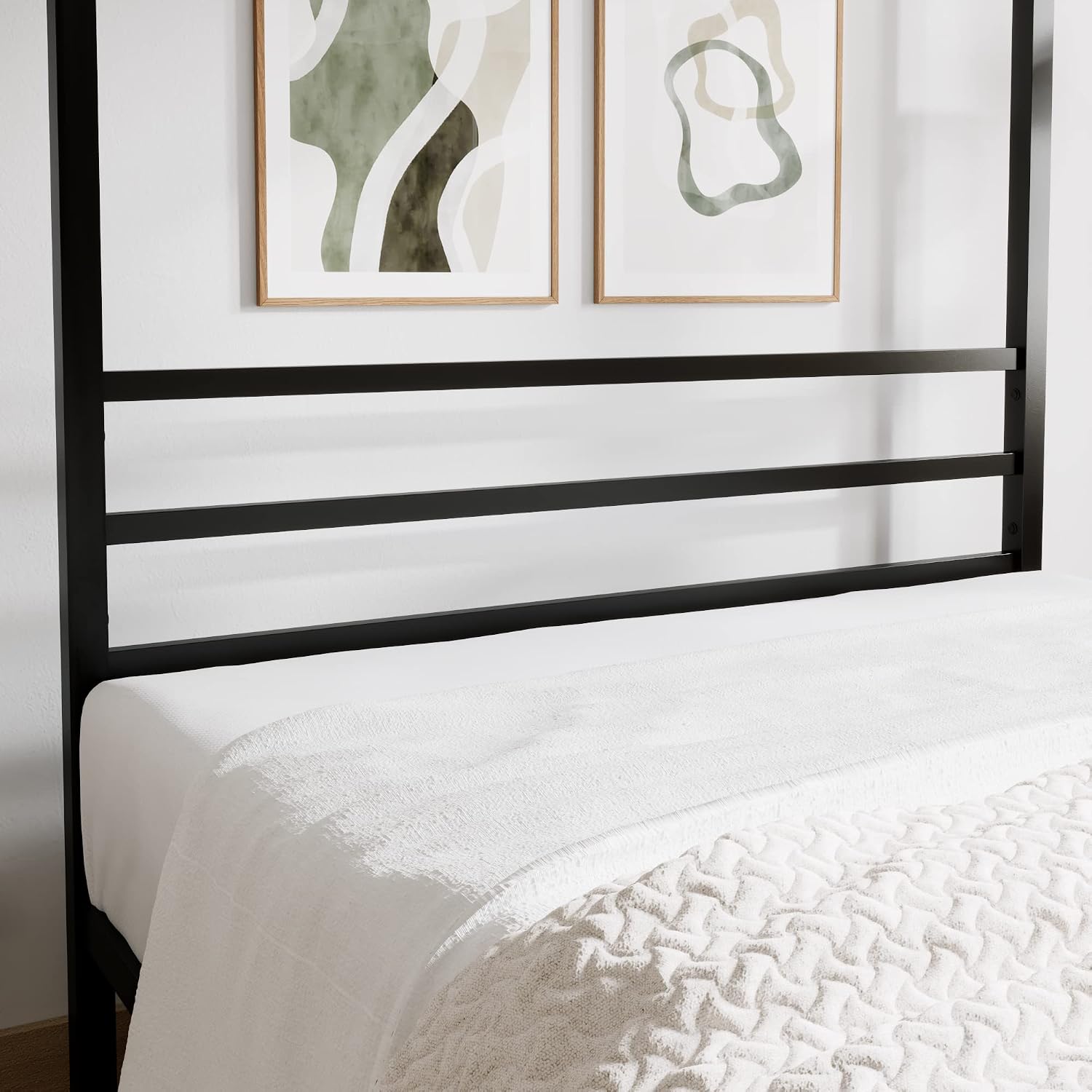 إطار سرير معدني بحجم كوين مع م - مراجعة Canopy Bed Frame Metal Queen وسعره